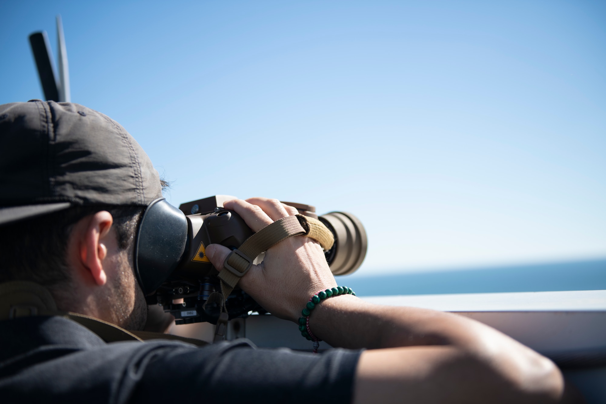 Airman uses optics