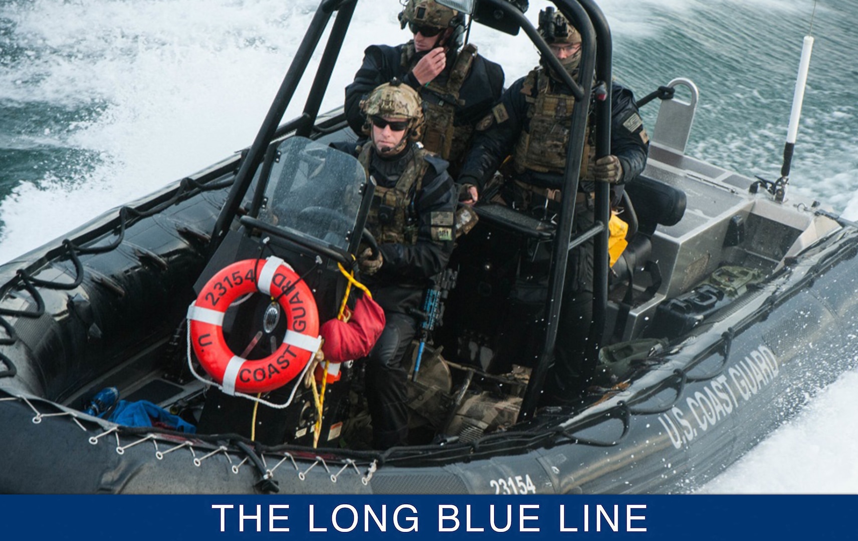 MSRT members deployed in a special rigid-hull inflatable patrol boat. (U.S. Coast Guard)