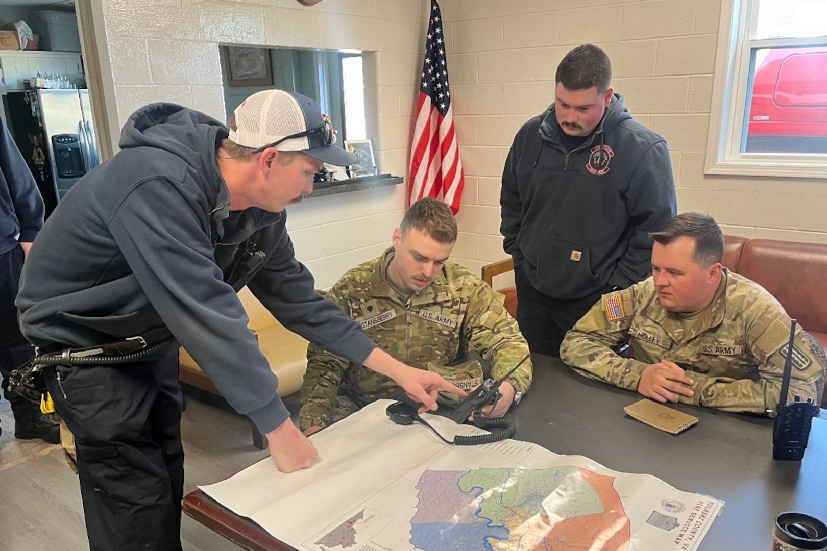 Virginia National Guard troops moving resources to Pulaski, Carroll and Grayson Counties