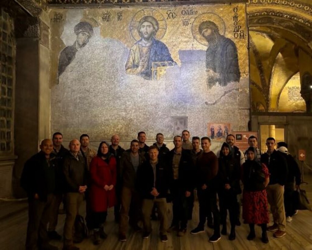 SAW European Staff Ride:  Students tour local sites and enjoy Turkish cuisine in Istanbul.