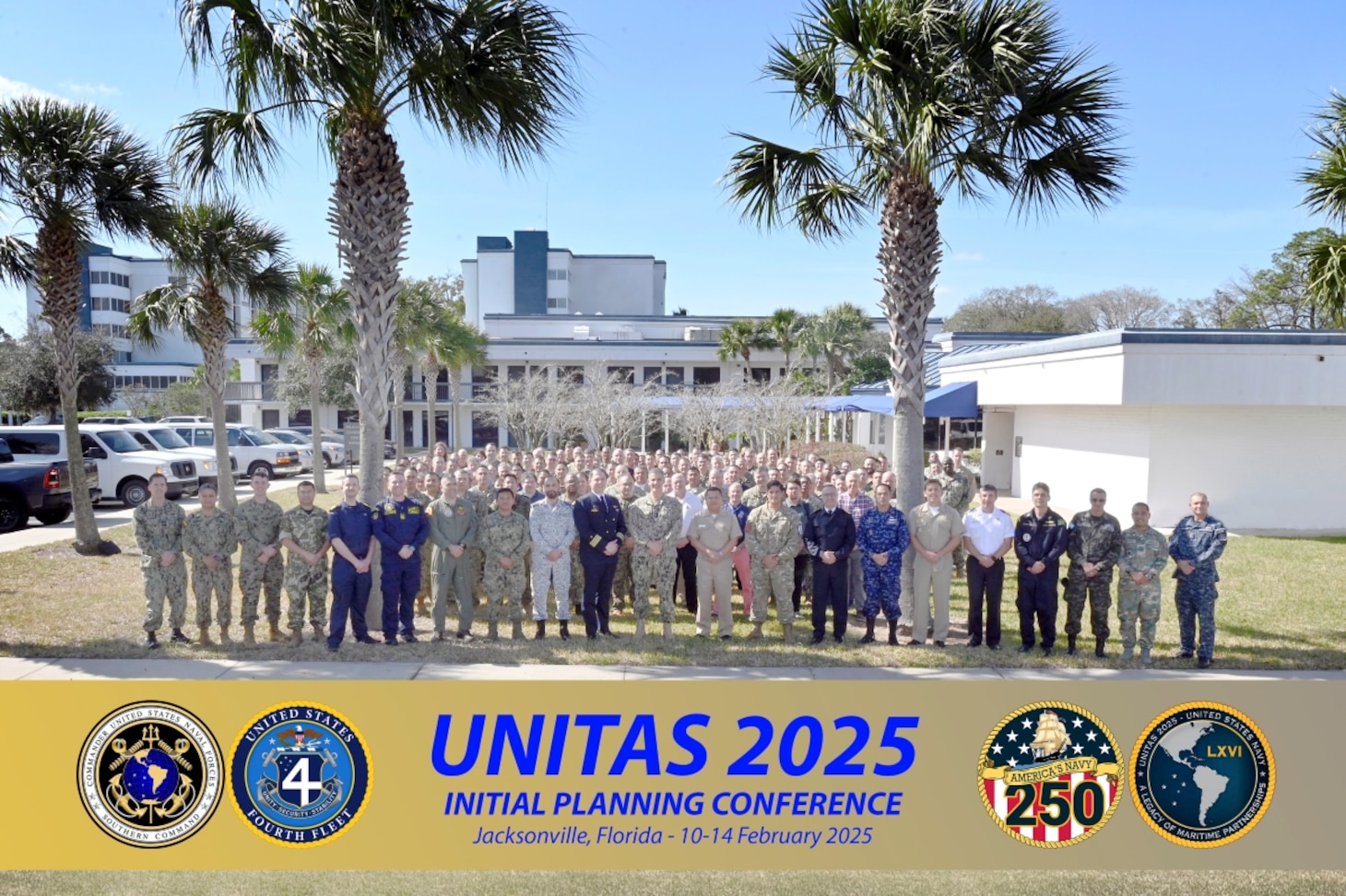 This year's UNITAS, the longest-running multinational maritime exercise in the world, will combine the efforts of Allies and Partners from across the globe and serve as the introduction to Navy 250 - the U.S. Navy's year-long birthday celebration. U.S. Naval Forces Southern Command/U.S. 4th Fleet is the maritime component of U.S. Southern Command and the trusted maritime partner for Caribbean, Central, and South American maritime forces leading to improved unity, security, and stability.