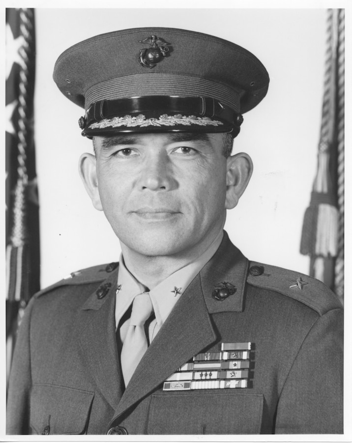 Official Marine Corps photo of Brig. Gen. Vincente "Ben" T. Blaz, who died Jan. 8 at the age of 85. Blaz was the first Chamorro, or native of the Marianas Islands, from Guam to achieve the rank of brigadier general. (Official U.S. Marine Corps photo)