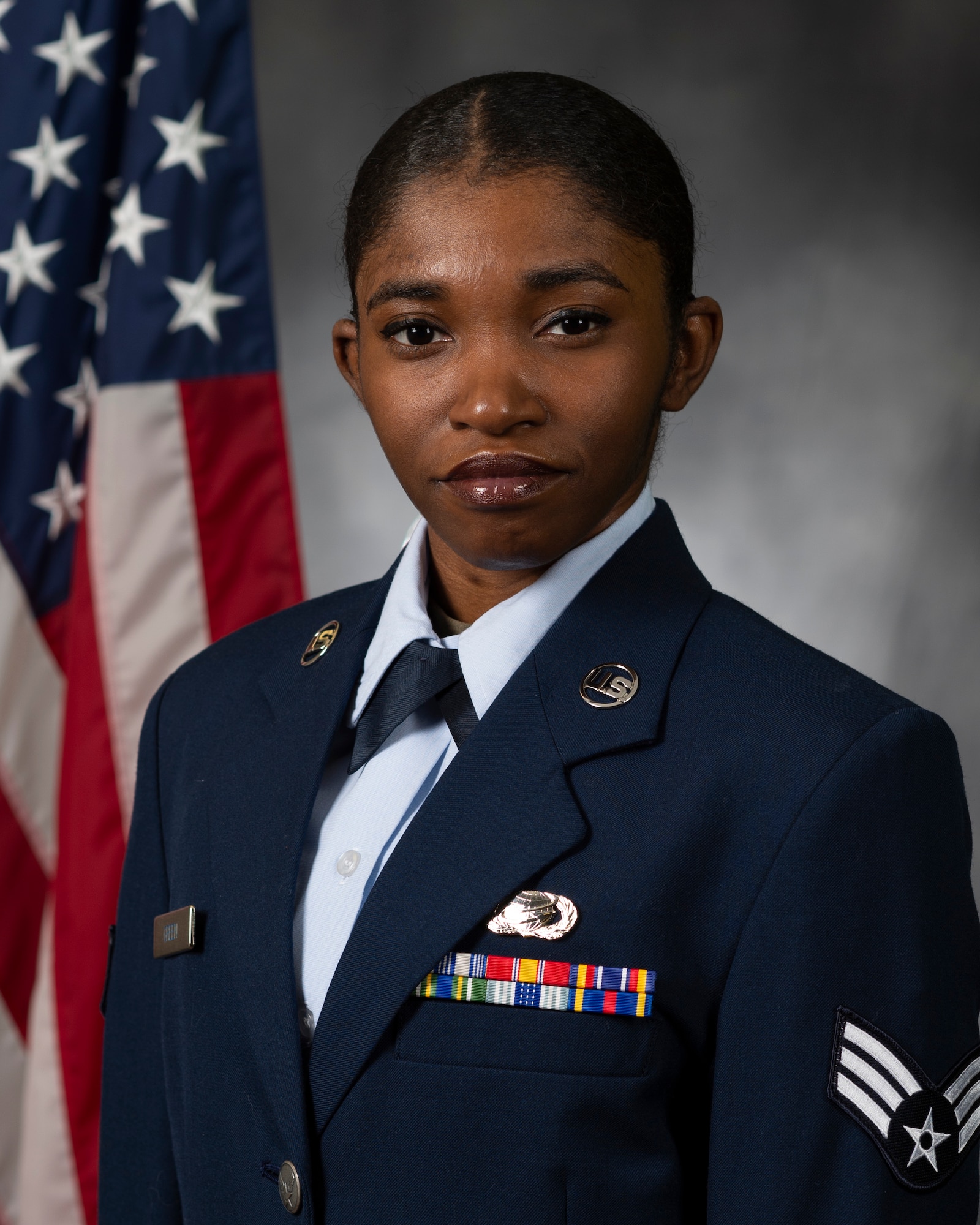 Senior Airman ZeNya Green with the 704th Test Group was named Airman of the Year during the Arnold Engineering Development Complex Annual Awards Feb. 13, 2025, at Arnold Air Force Base, Tenn. (U.S. Air Force photo)
