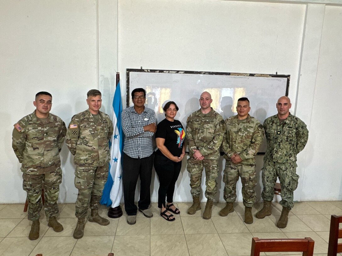 The U.S. Civil Affairs Team assigned to Choluteca engaged in critical discussions with local government officials and security forces to bolster cooperation and address key challenges facing the region on Feb. 13 in Puerto Lempira, Gracias a Dios, Honduras. Both engagements signify a renewed commitment to collaboration between U.S. civil-military personnel and local authorities in Gracias a Dios. (U.S. Army courtesy photo)