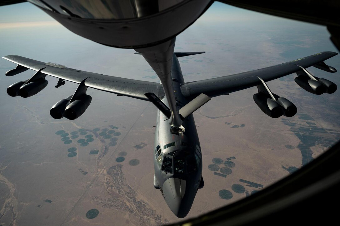 TAMPA, Fla. – U.S. Central Command (CENTCOM) conducted a Bomber Task Force Mission in the Middle East, Feb. 17, to demonstrate force projection capabilities in the region.

Two B-52s from RAF Fairford, U.K., flew across Europe and through nine partner nations in CENTCOM’s area of responsibility during their mission, which included aerial refueling and live munitions drops at ranges in several partner nations.  Additionally, U.S. F-15s and four partner nations provided fighter escorts for the bombers throughout the mission.

“Bomber Task Force missions demonstrate U.S. power projection capability, commitment to regional security, and ability to respond to any state or non-state actor seeking to broaden or escalate conflict in the CENTCOM region,” said Gen. Michael Erik Kurilla, CENTCOM commander.