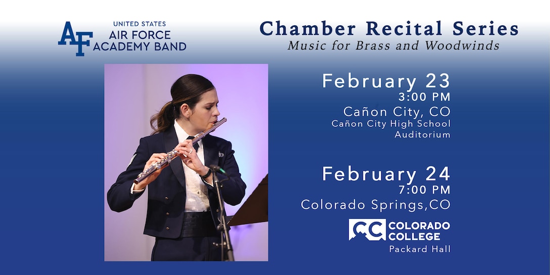 Sunday, Feb. 23 at 3PM Canon City High School Auditorium
Monday, Feb. 24 at 7PM Packard Hall at Colorado College