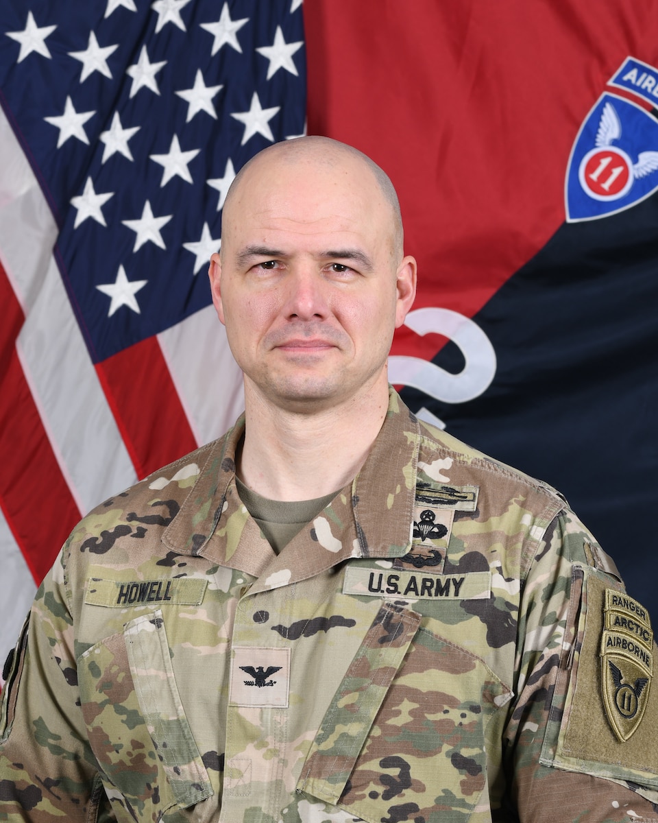 Bio photo of U.S. Army Col. Jimmy Howell, commander of the 2nd Brigade, 11th Airborne Division