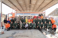 Group photo following the CBRNE response, and emergency medical operations exchange on Feb. 6, 2025.