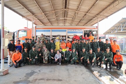 Group photo following the CBRNE response, and emergency medical operations exchange on Feb. 6, 2025.