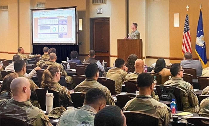 Master Sgt. Alex Westing showcases the Commander’s Application.