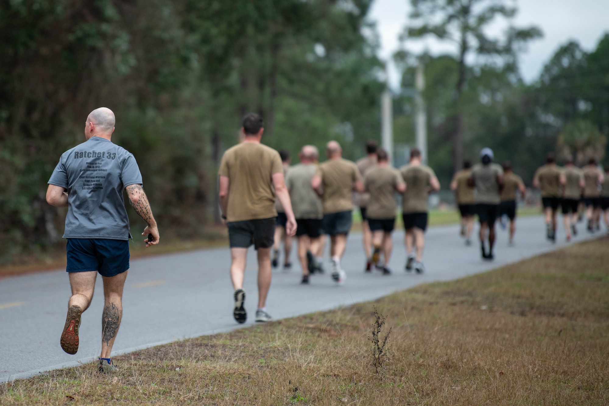Airmen running