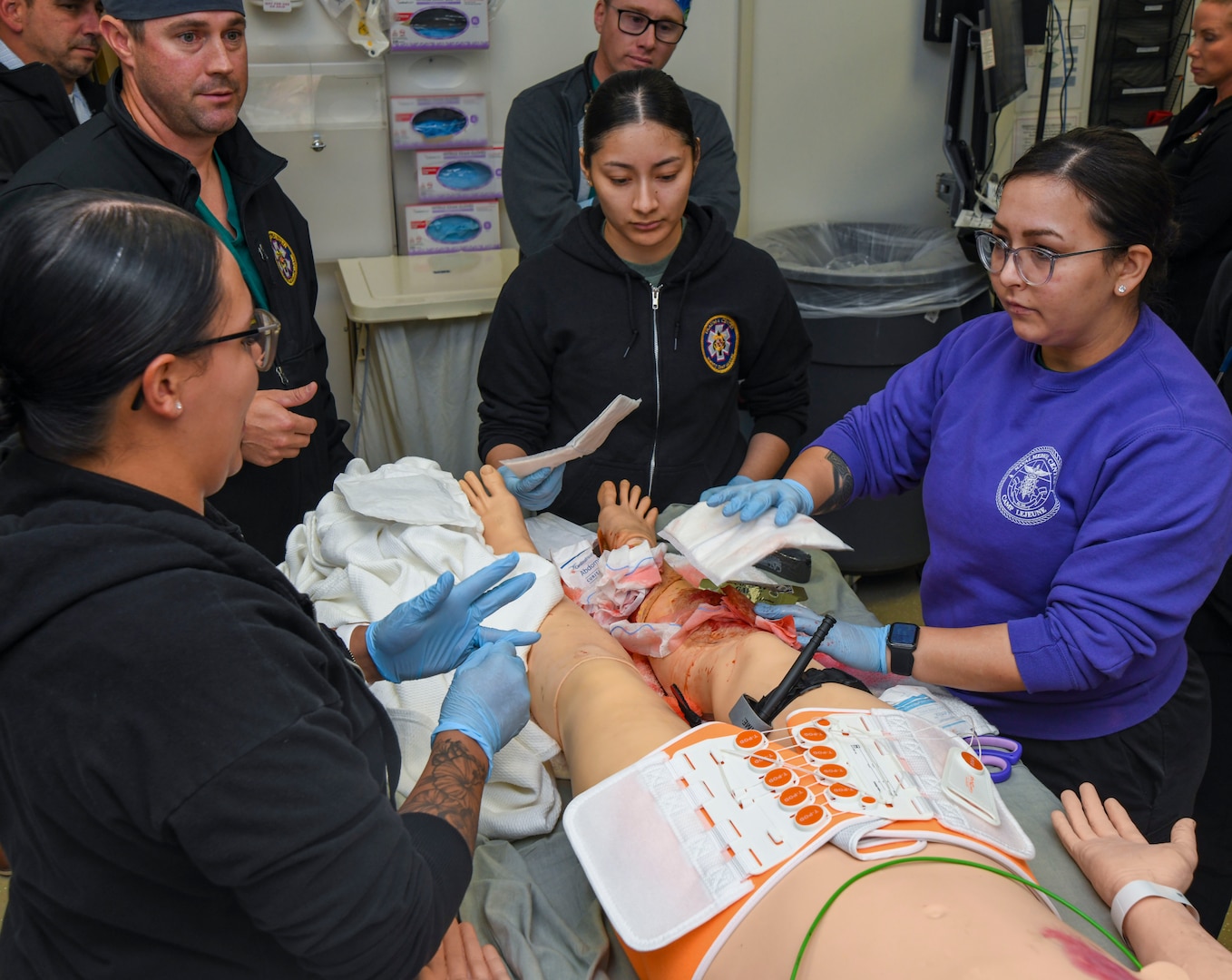 Trauma drill at Naval Medical Center Camp Lejeune