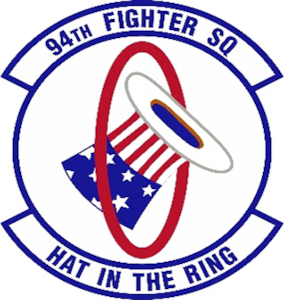 The 94th Fighter Squadron’s “Hat in the Ring” emblem design.