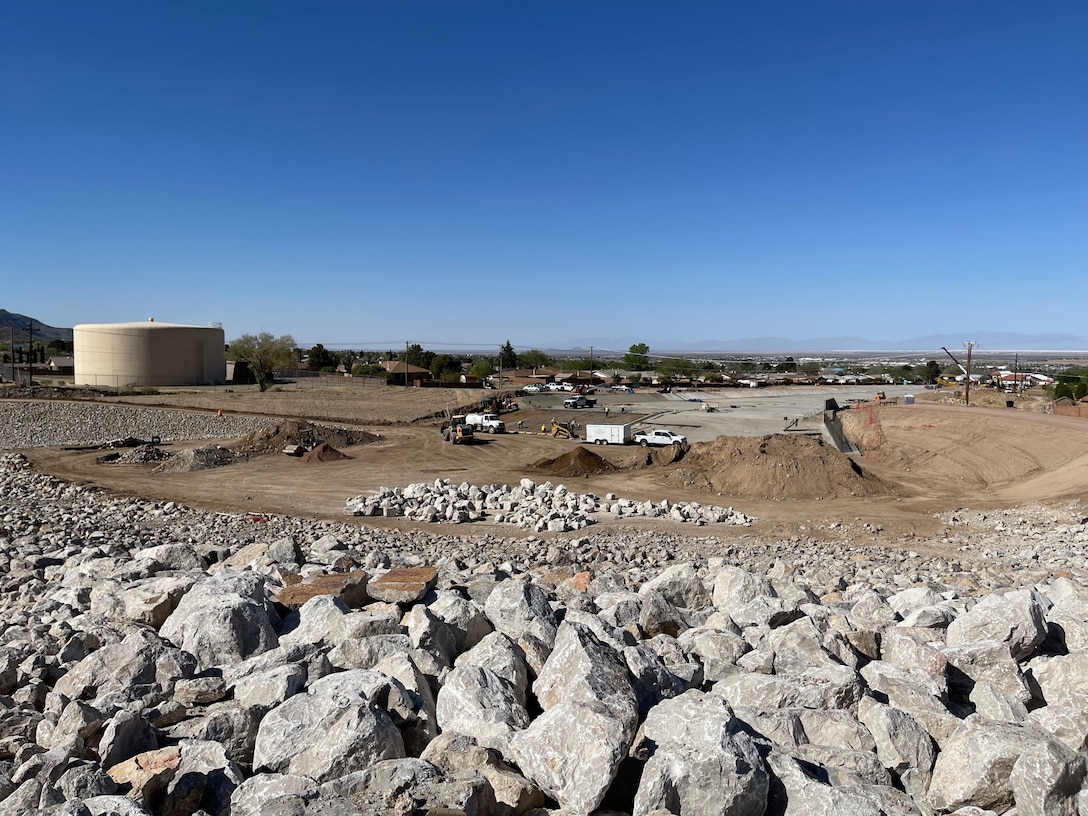 Alamogordo McKinley Channel Phase 8 basin.