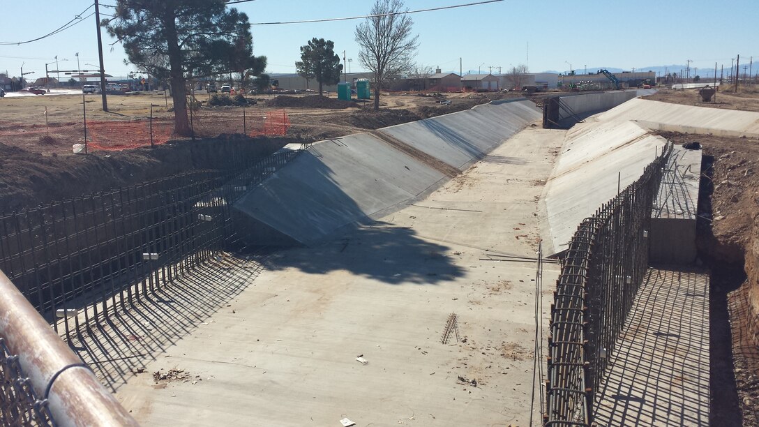 Alamogordo McKinley Channel Phase 8 Washington Final Concrete Forms, Jan. 23, 2020.