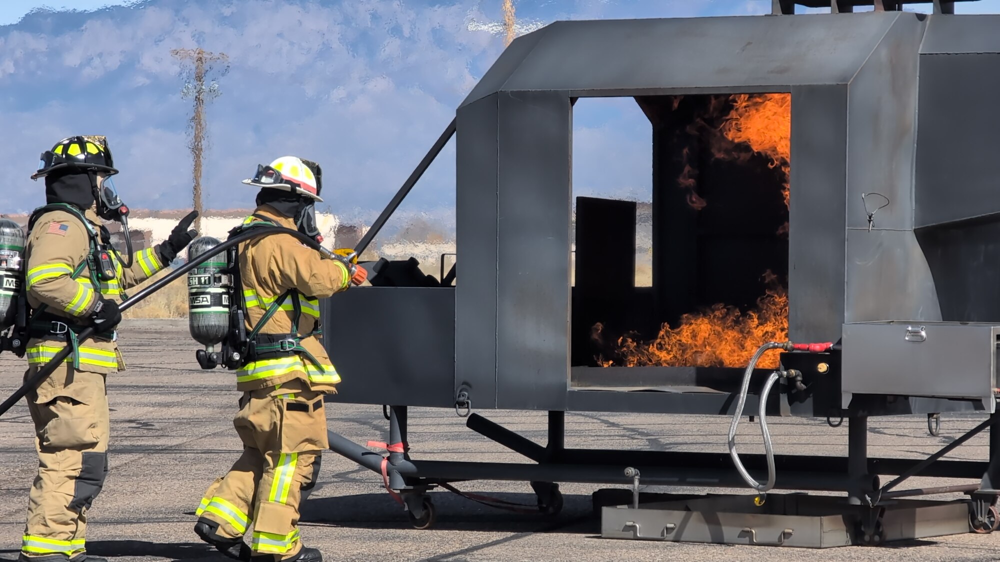 Putting out a fire