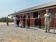 U.S. Navy Seabees with Naval Mobile Construction Battalion (NMCB) 1 and leadership from the U.S. Embassy in Accra, the Ghana Armed Forces, and South Tongu District Executive Leadership held a ribbon cutting ceremony at the Nutekpor District Assembly Basic School in Nutekpor, Ghana. 22nd Naval Construction Regiment commands naval construction forces for Navy Expeditionary Force 68 across the 6th Fleet area of operations to defend U.S., allied, and partner interests.