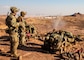 U.S. Army Soldiers assigned to B Company, 2nd Battalion, 22nd Infantry Regiment, 10th Mountain Division, Task Force Courage, conduct mortar live-fire training during the Jade Chameleon 25.1 exercise in the U.S. Central Command’s area of responsibility on Jan. 27, 2025. Exercises like Jade Chameleon 25.1 develop U.S. and Jordanian service members and enable increased military capacity to address threats to regional security.  (U.S. Army photo by Master Sgt. Alexa Brumfield)