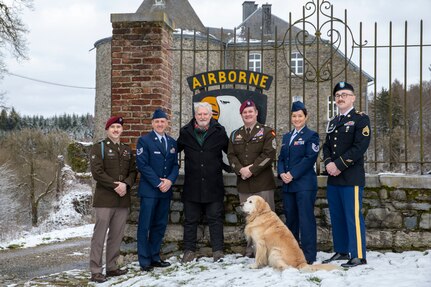 Five members of the Nebraska National Guard traveled to Bastogne, Belgium, Jan. 9-14, 2025, to commemorate the 80th anniversary of the liberation of the city by Soldiers of the Nebraska National Guard’s 134th Infantry Regiment under the 35th Infantry Division during World War II.