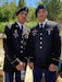 Twin brothers Jacob and Jacoi Frett pose together in Army Dress Uniforms