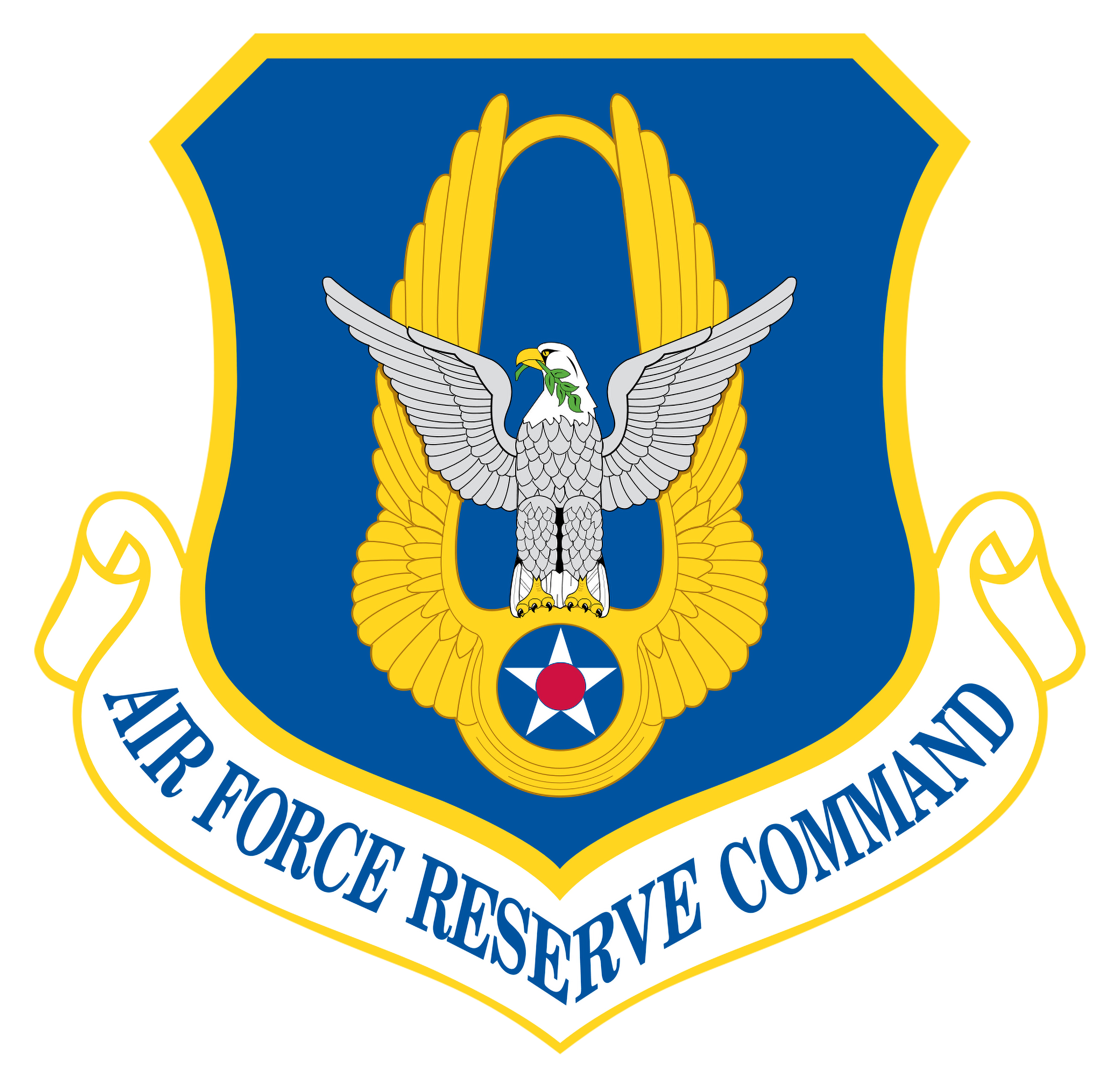 Air Force Reserve Command shield graphic.