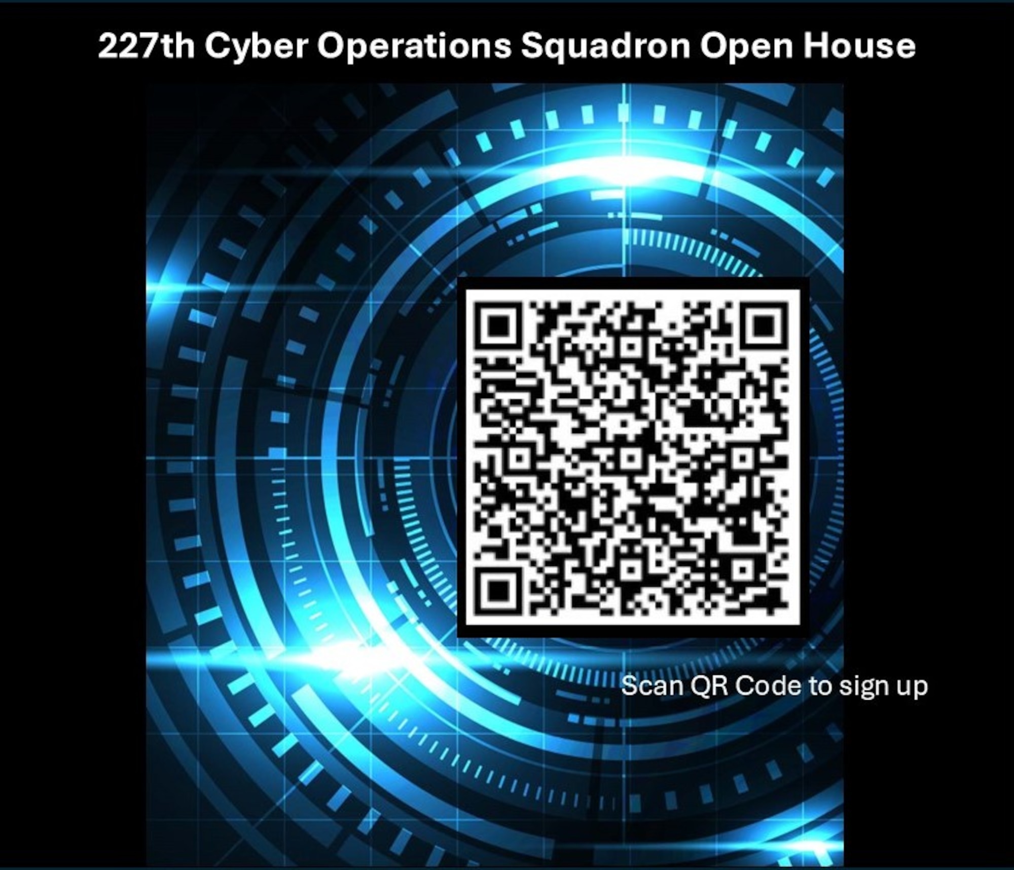 227th Cyber Operations Squadron Open House QR Code