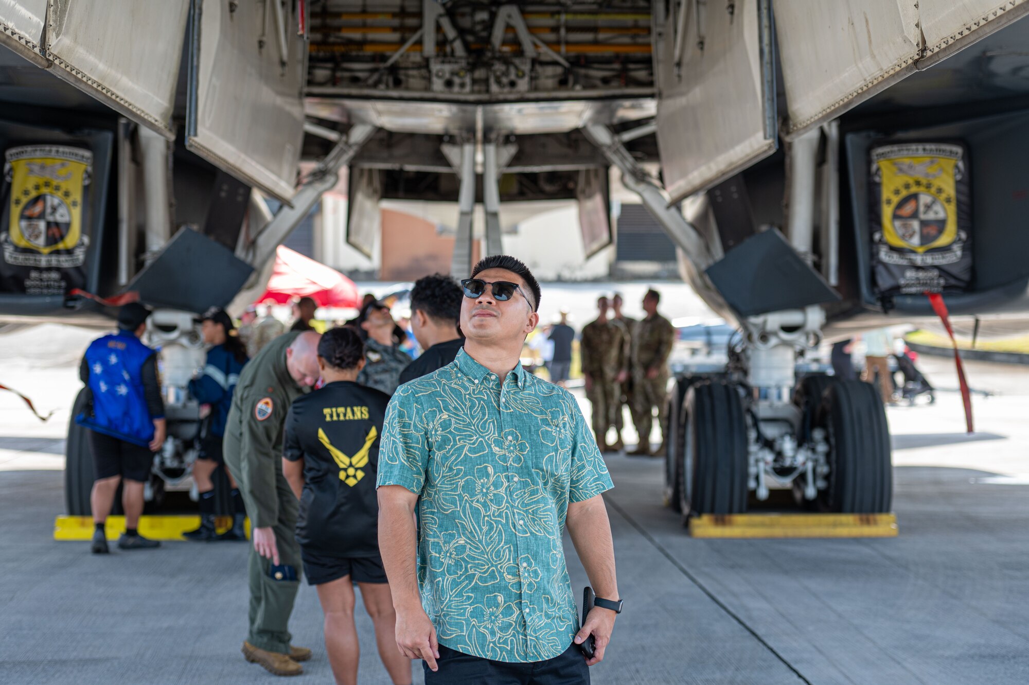 Pet the jet event at Andersen Air Force Base, Guam, Feb. 21, 2025. Cope North is an annual exercise that serves as a keystone event to promote interoperability and security throughout the Indo-Pacific.