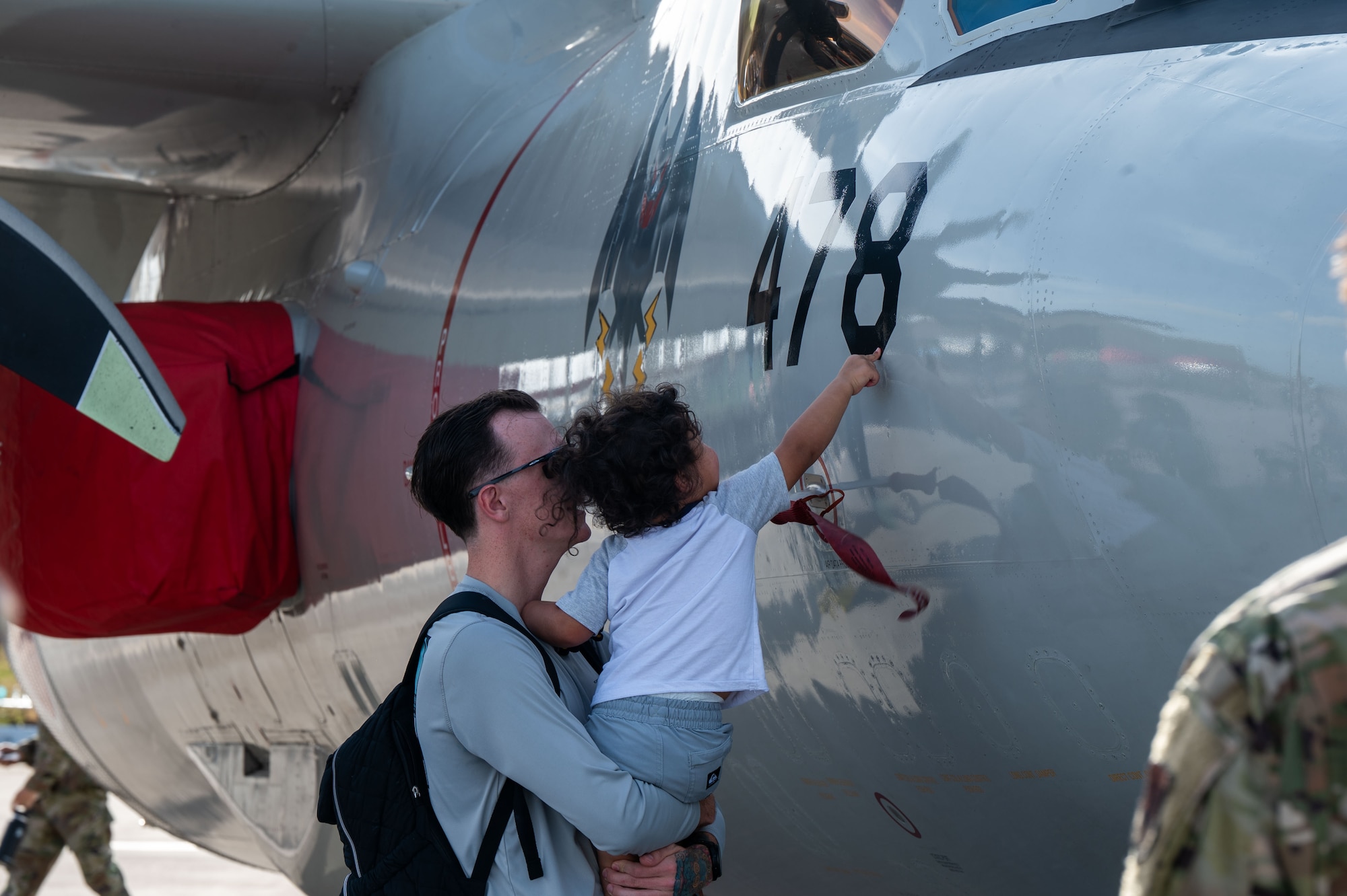 Pet the jet event at Andersen Air Force Base, Guam, Feb. 21, 2025. Cope North is an annual exercise that serves as a keystone event to promote interoperability and security throughout the Indo-Pacific.