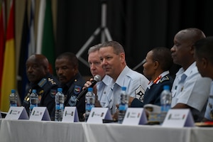 Air Force CMSgt Speaks at AACS