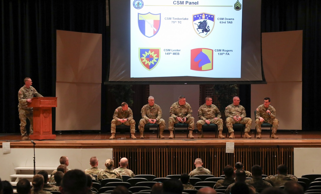 The Soldiers got to ask questions directly to the CSM's as well as have discussions about issues concerning them.