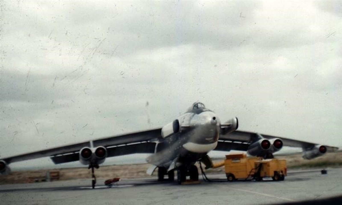 An RB-47E prepares for flight operations at Incirlik in 1961. (Courtesy photo)