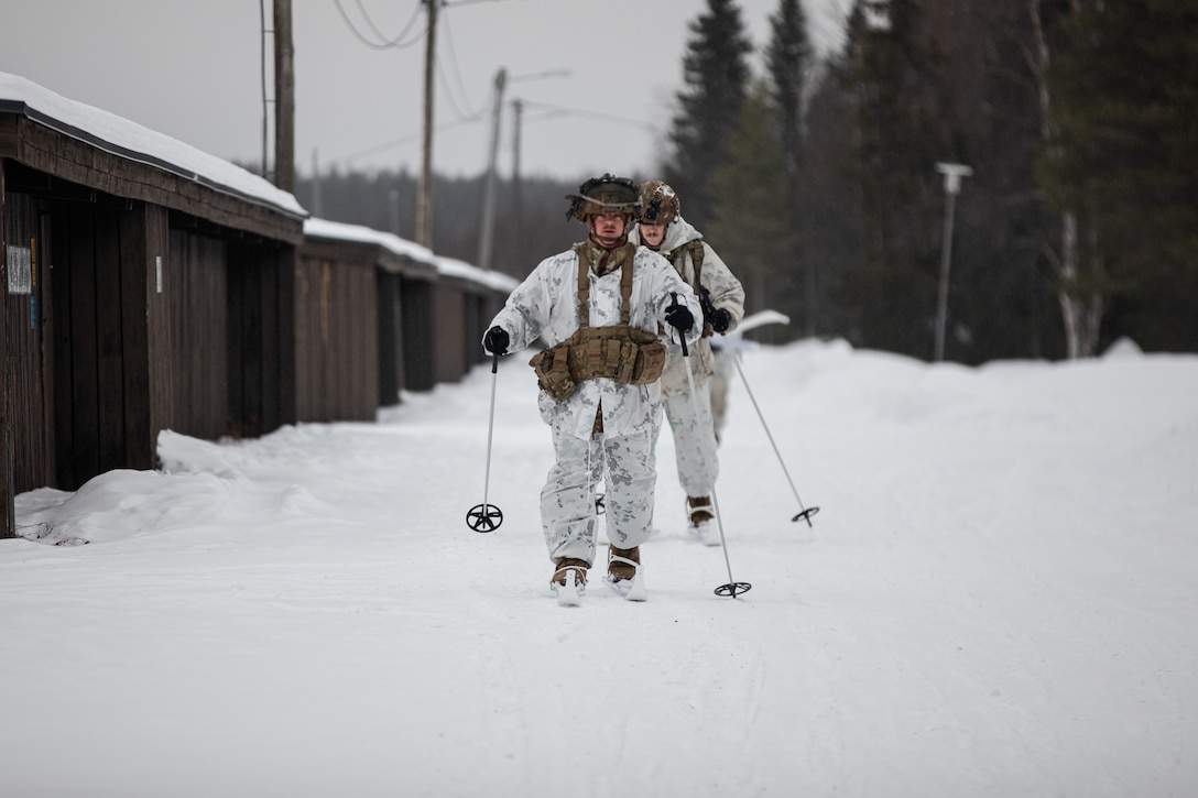 Movement via ski to a weapons range