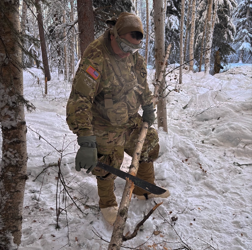 Thermal shelter during the Cold Weather Indoctrination Course