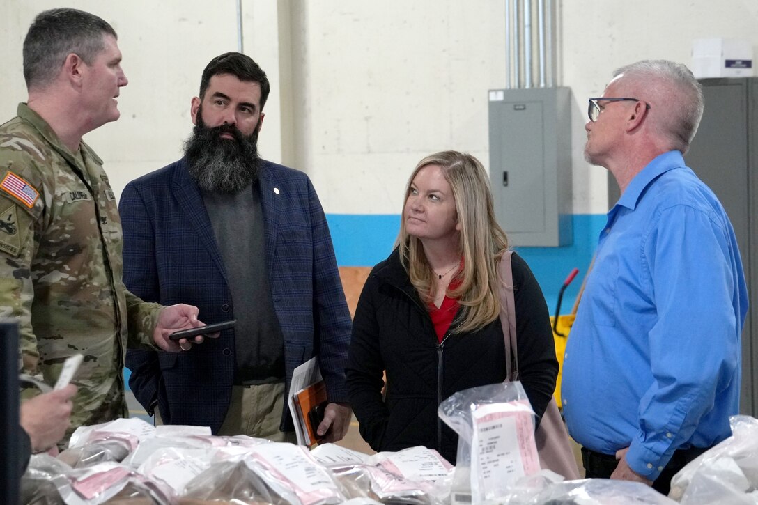 Defense Logistics Agency Distribution San Joaquin, California, hosted a visit from Emily Vogeler, Executive Director, Logistics Policy and Programs, DLA Logistics Operations, February 19-20.