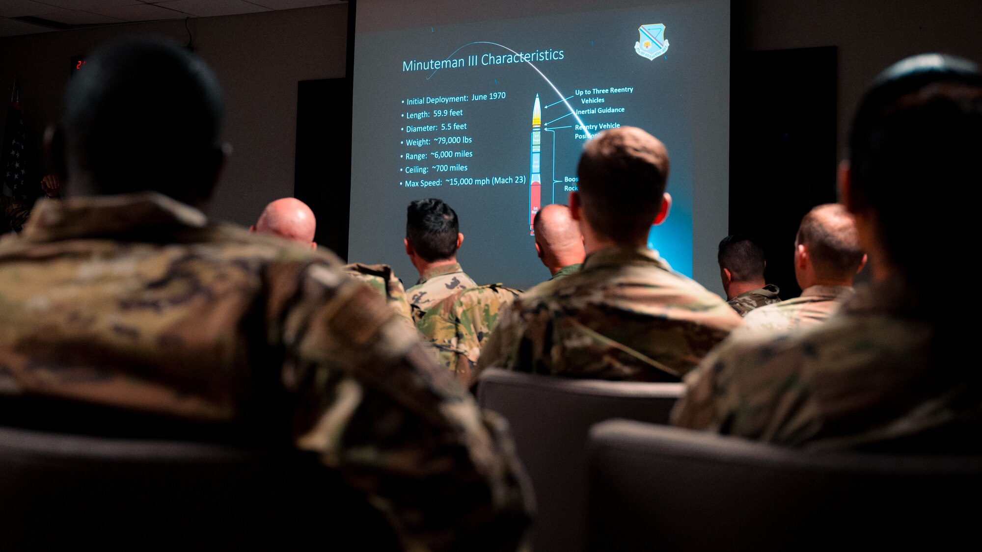90th Missile Wing Airmen visit Vandenberg Space Force Base to see an operational test launch of an Air Force Global Strike Command Minuteman III intercontinental ballistic missile at Vandenberg SFB, California, Feb 18-18, 2025. The Minuteman III is an intercontinental ballistic missile that serves as the land-based leg of the United States’ nuclear triad. It provides a rapid-response, nuclear deterrence capability, ensuring strategic stability and national security. (U.S. Air Force photo by Staff Sgt. Michael A. Richmond)