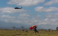 For the exercise’s culminating event, 3d LCT conducted a force-on-force operation against U.S. Army soldiers with the 25th Infantry Division. The training exercise taking place at PTA mirrors a Service Level Training Exercise by setting conditions for 3d MLR and its subordinate battalions to go forward to the Philippines in support of Exercise Balikatan 25 and Kamandag 9 this summer. (U.S. Marine Corps photo by Sgt. Jacqueline C. Parsons)