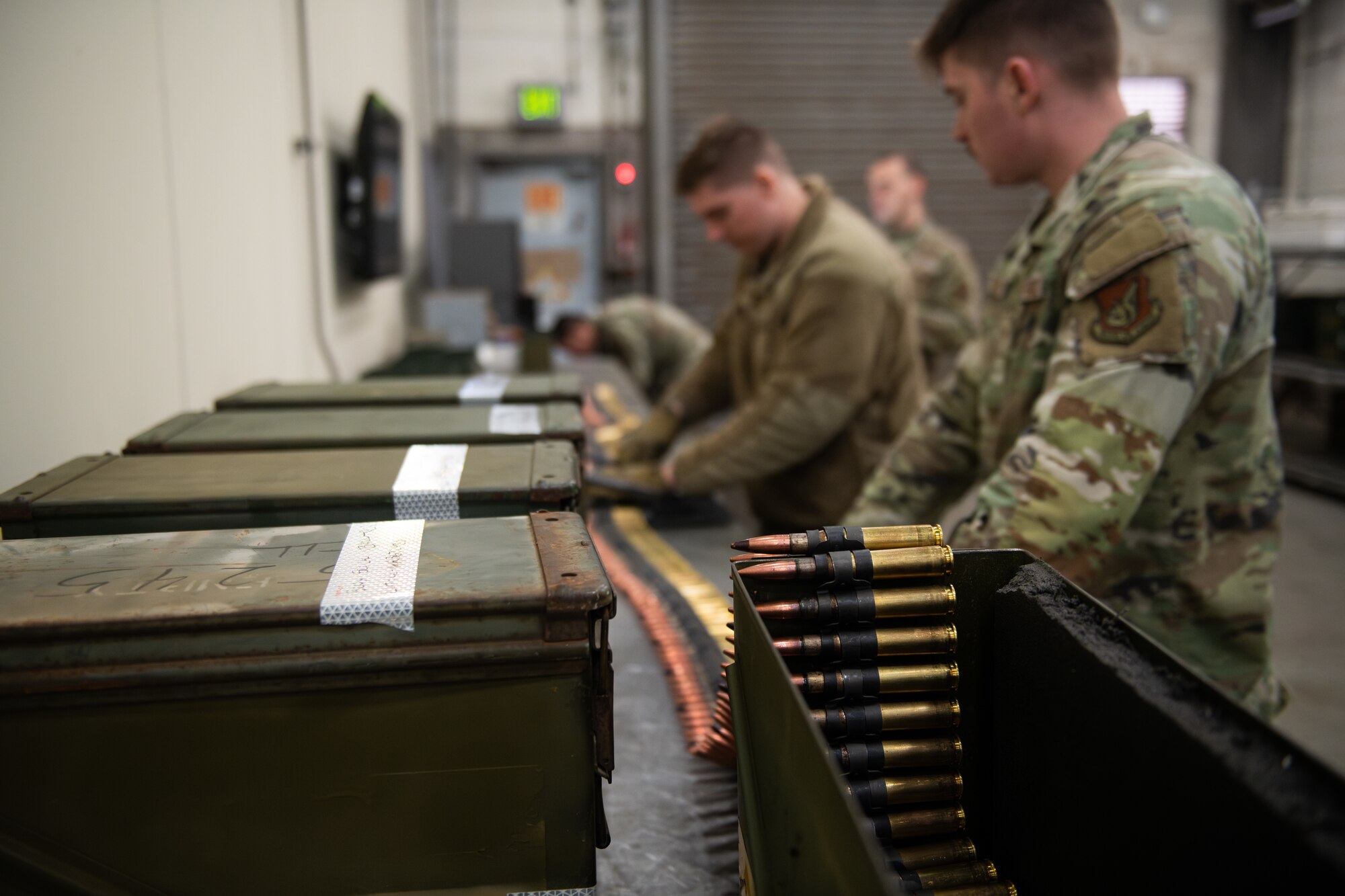 Airman roll test ammunition rounds