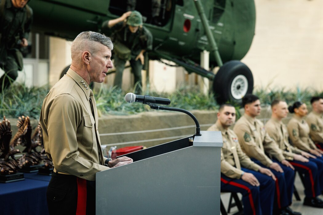 Commandant, Gen. Smith, Attends the Commandant of the Marine Corps Combined Awards Ceremony