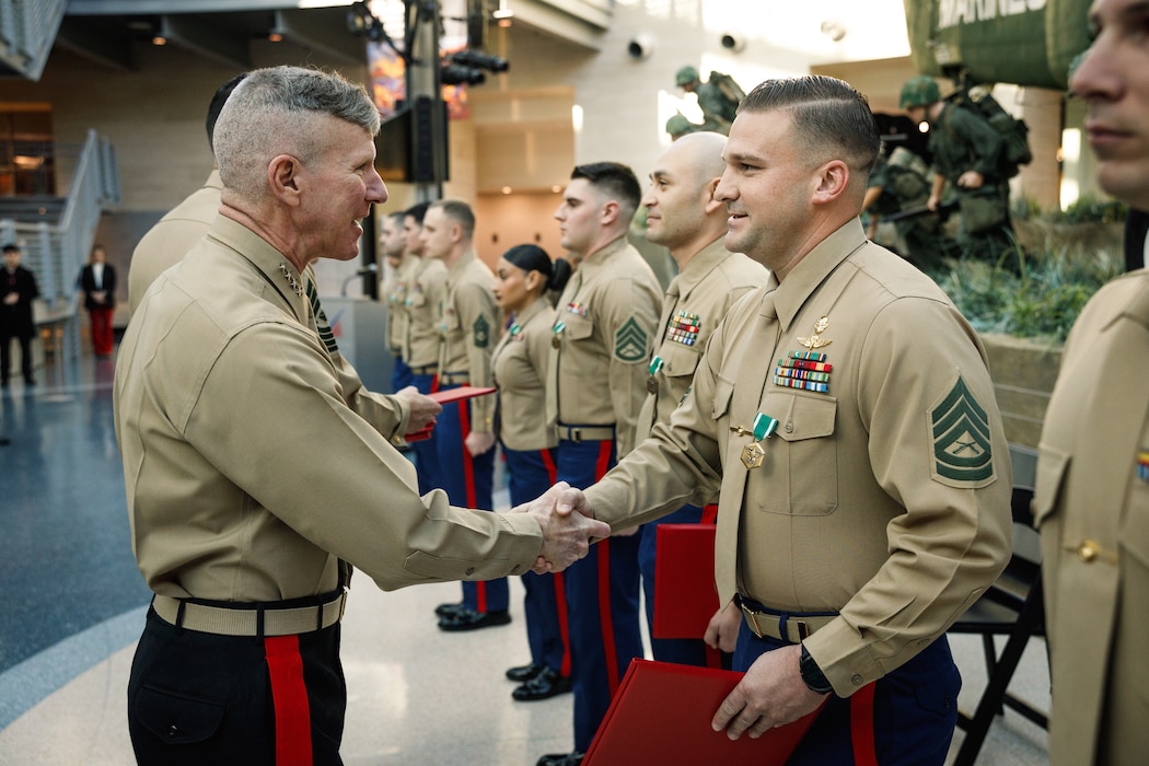 Commandant, Gen. Smith, Attends the Commandant of the Marine Corps Combined Awards Ceremony