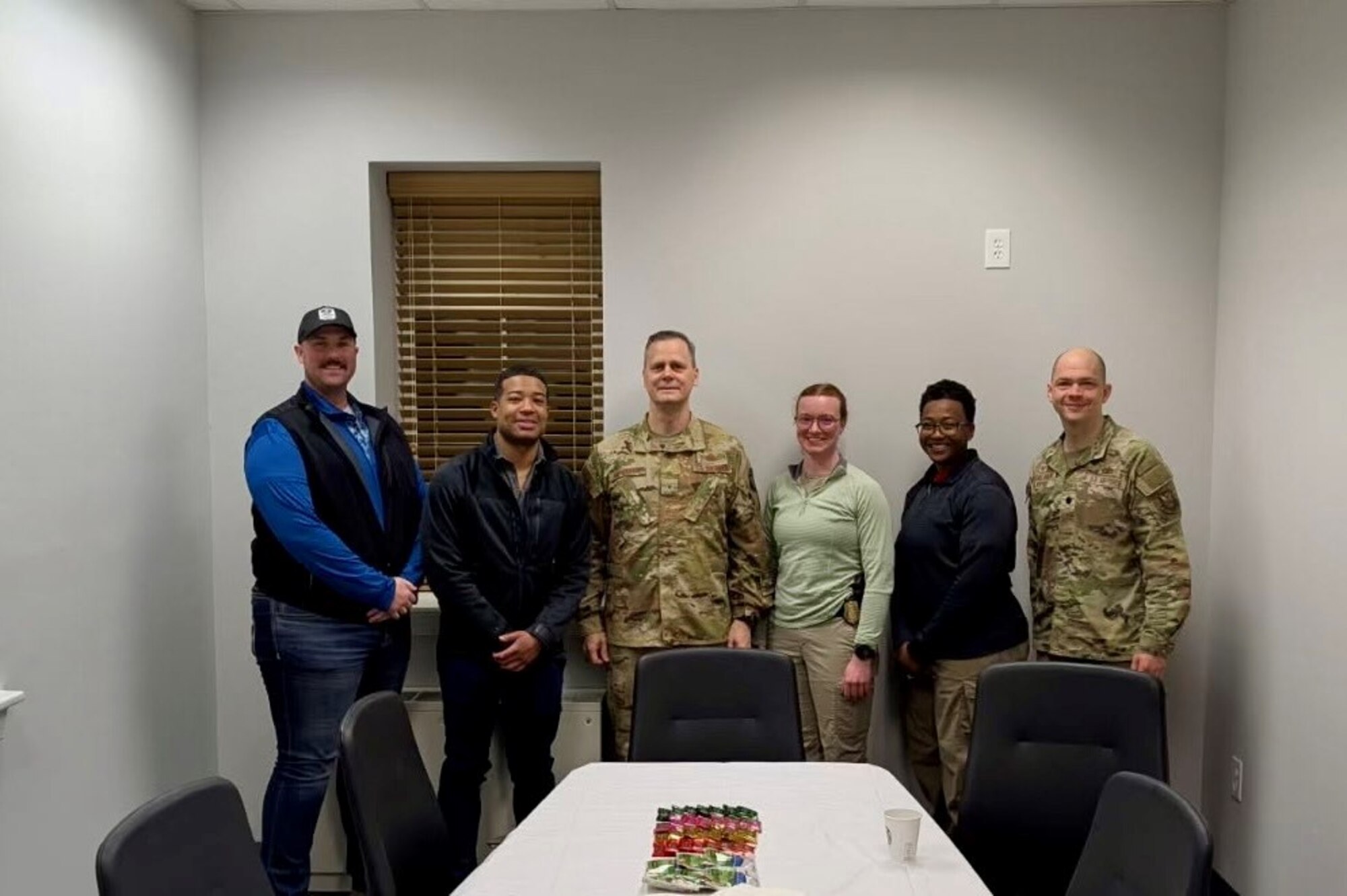 Brig. Gen. Joel W. Safranek, Deputy Inspector General of the Department of the Air Force, visits Office of Special Investigations Det. 331, Jan. 31, 2025.