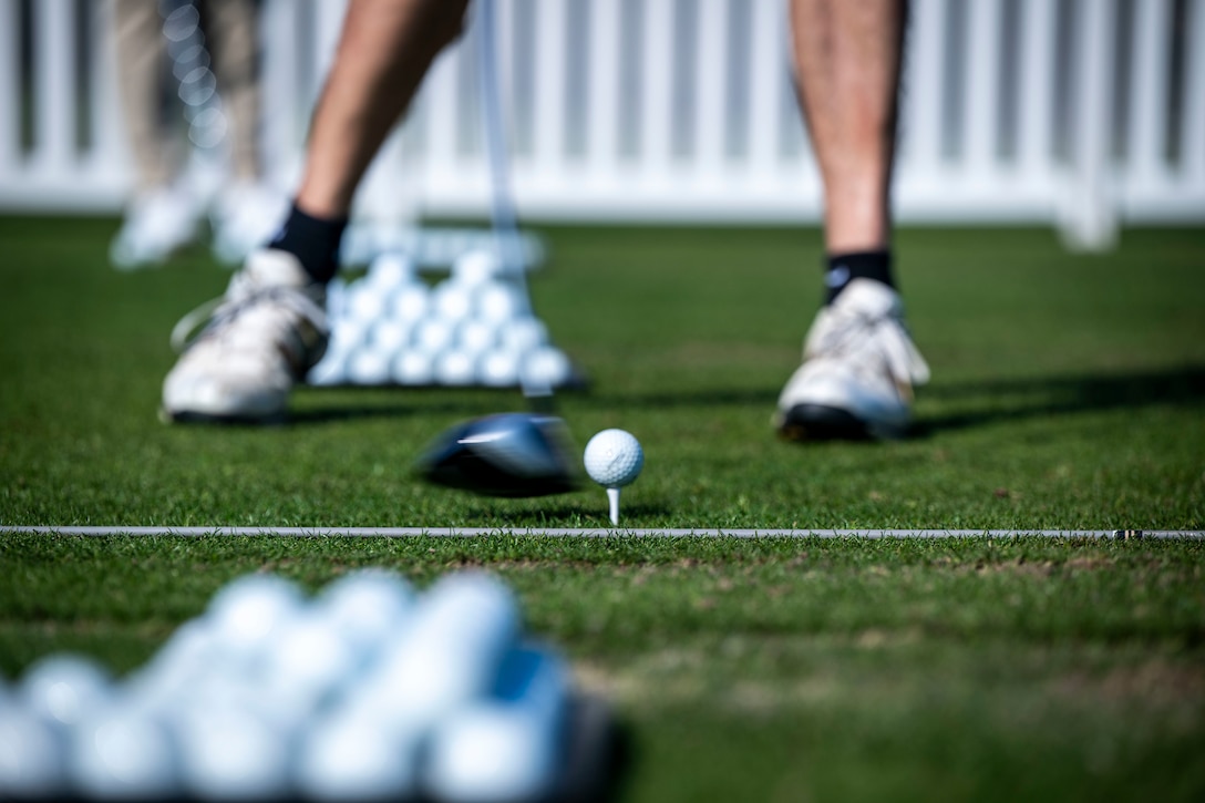 Service members play The Legends Golf Course at Parris Island during the 2025 Armed Forces Golf Championship at Marine Corps Recruit Depot in Parris Island, S.C. Feb. 25, 2025.