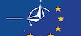 Flag of the European Union and Flag of the North Atlantic Treaty Organization (NATO)