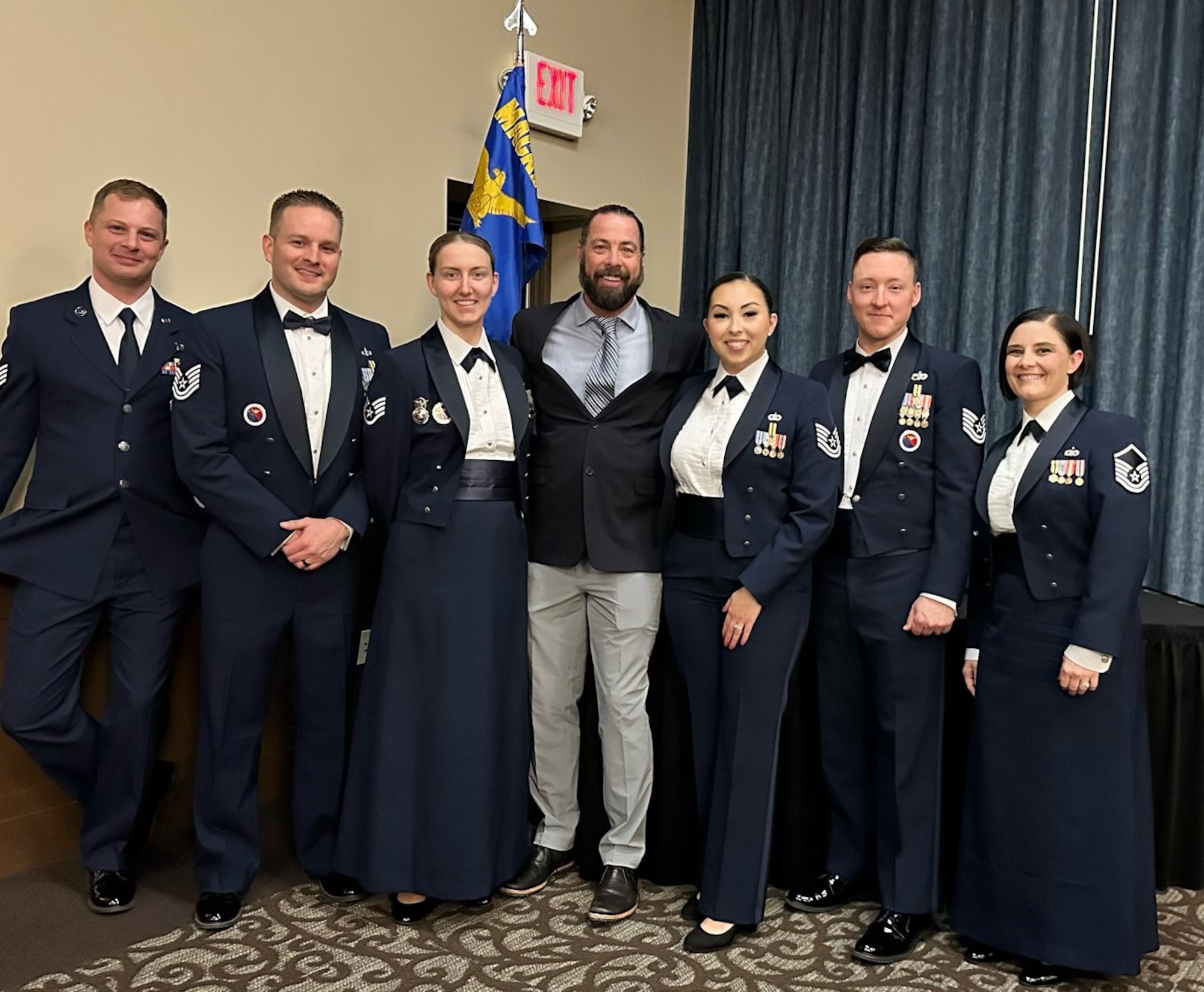 Airmen pose for photo