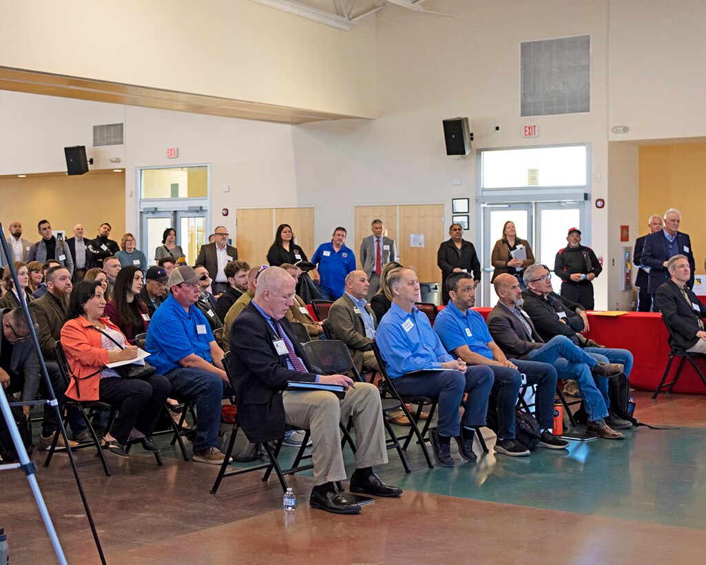 More than 200 people participated in the USACE-Albuquerque District’s annual Business Opportunities Open House at the Sid Cutter Pilot’s Pavilion at the Balloon Fiesta Park in Albuquerque, N.M., Feb. 20, 2025.