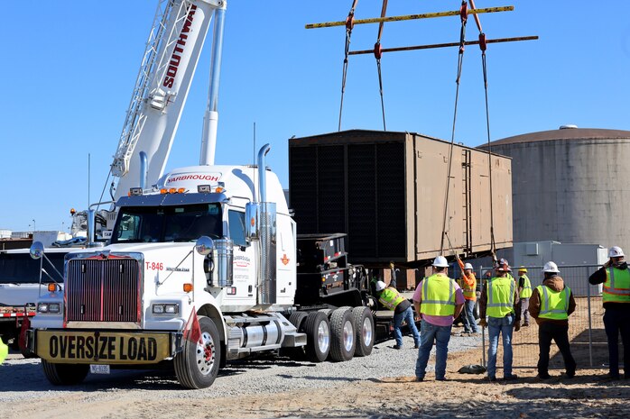 Outdated generators being removed to be replaced with modern, high-capacity natural gas units at Fort Eisenhower, Ga. to ‎ improve operational reliability, reduce costs and enhance quality of life for personnel, December ‎5, ‎2024, photo by Chris Putman.