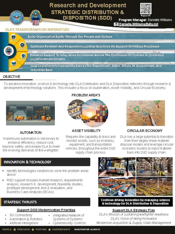 image of first page of SDD program brochure