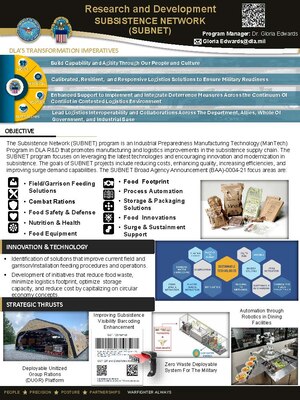 image of first page of SUBNET program brochure