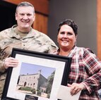 Gina Dickerson is shown with Brig. Gen. Lenny Williams, the Assistant Adjutant General - Army of the Illinois National Guard and the Commander of the Illinois Army National Guard.