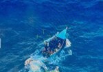 A yola vessel making way approximately 41 miles southwest of Cabo Rojo, Puerto Rico. The migrants were interdicted and repatriated to Dominican Republic Navy authorities.
