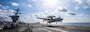 An E-2D Advanced Hawkeye assigned to the “Black Eagles” of Carrier Airborne Early Warning Squadron (VAW) 113 launches from the flight deck of the Nimitz-class aircraft carrier USS Carl Vinson (CVN 70), Jan. 3, 2025.